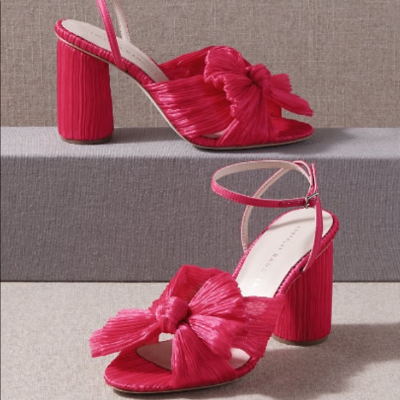 Loeffler Randall Fuchsia Camellia Heels 